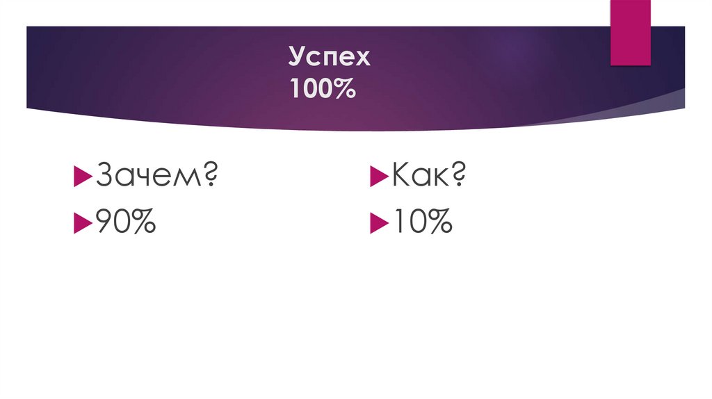 Успех 100%