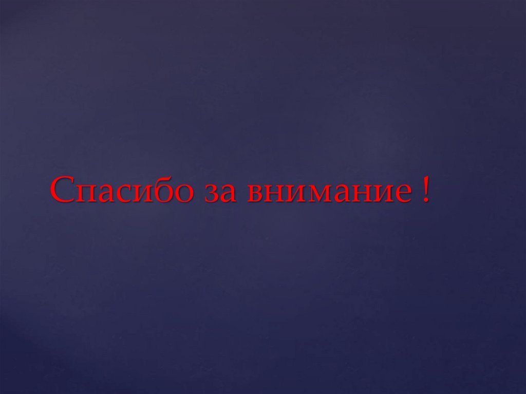 Спасибо за внимание !