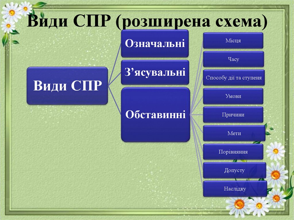 Види СПР (розширена схема)