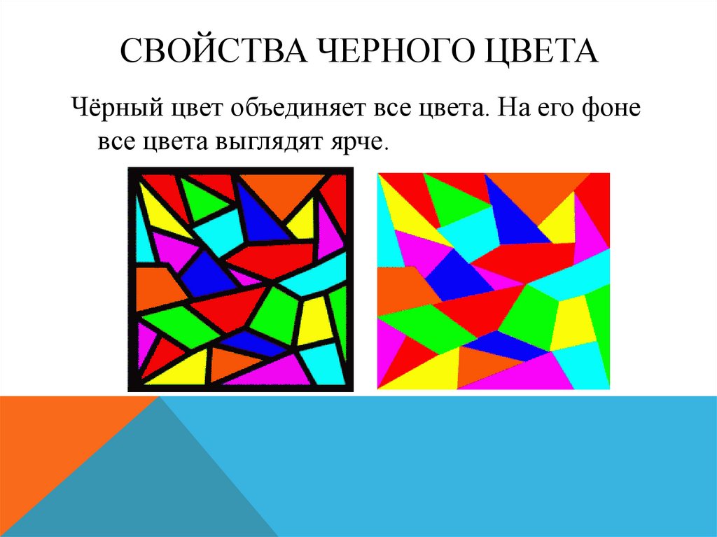 Свойства черного цвета