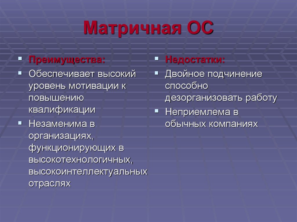 Матричная ОС