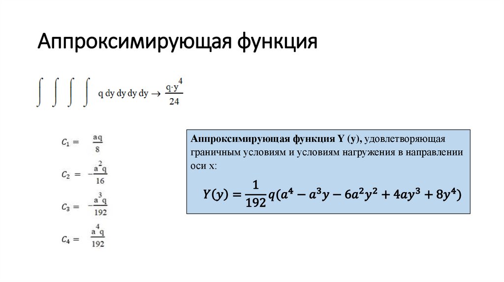 Аппроксимирующая функция