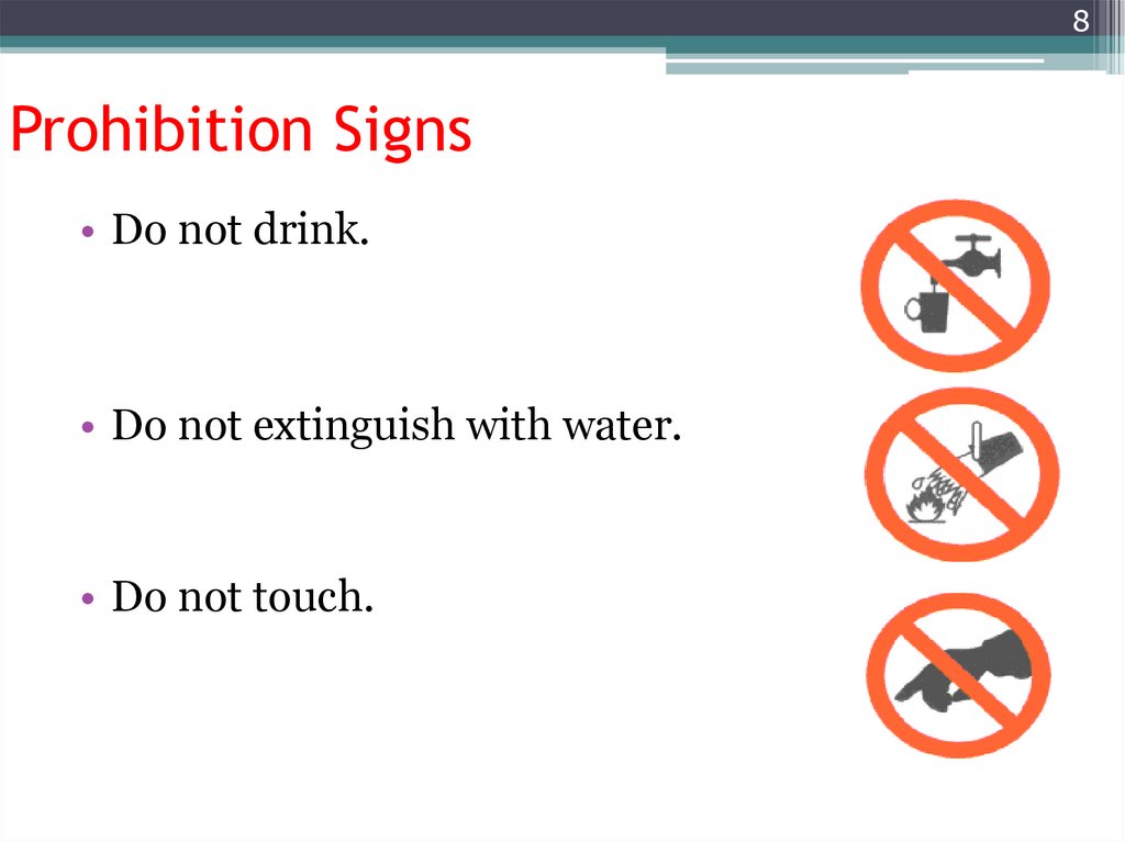 Prohibition Signs