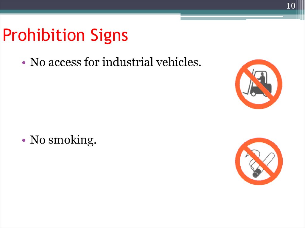 Prohibition Signs