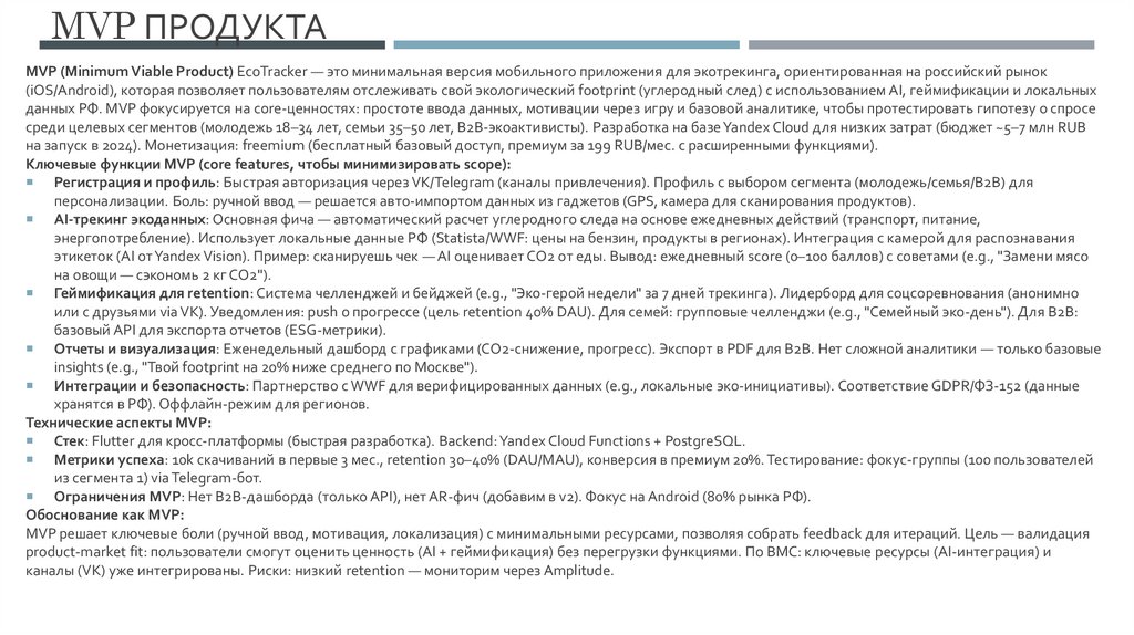 MVP продукта