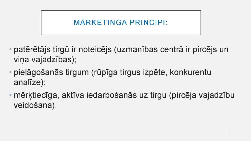 Mārketinga principi: