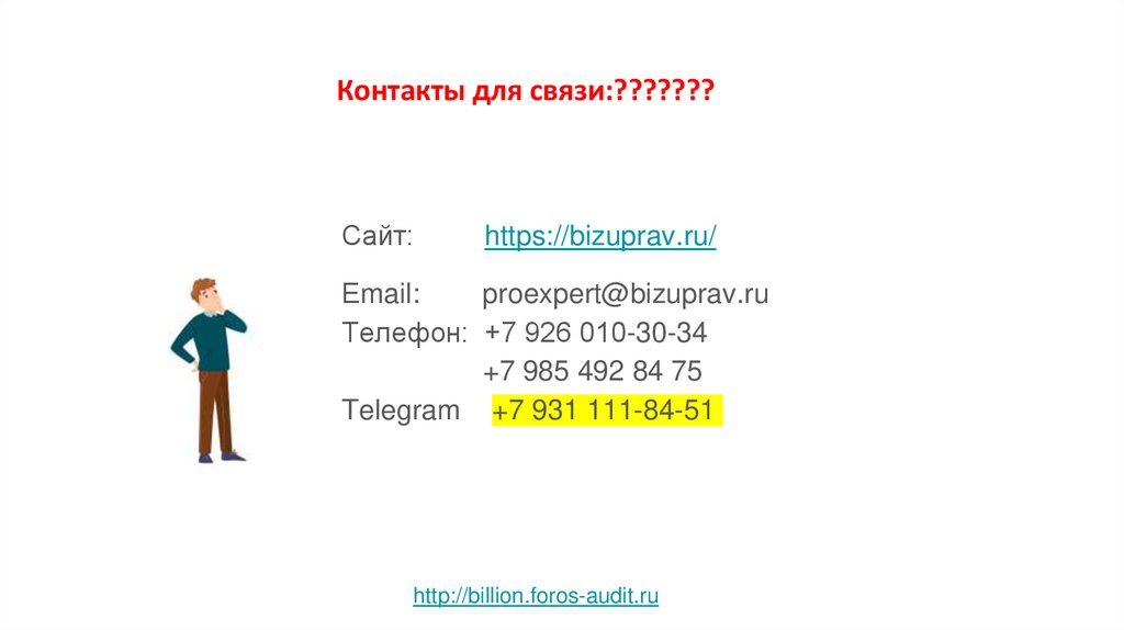 Контакты для связи:???????