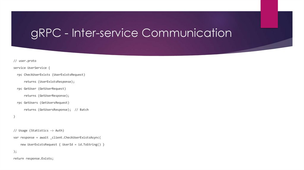 gRPC - Inter-service Communication