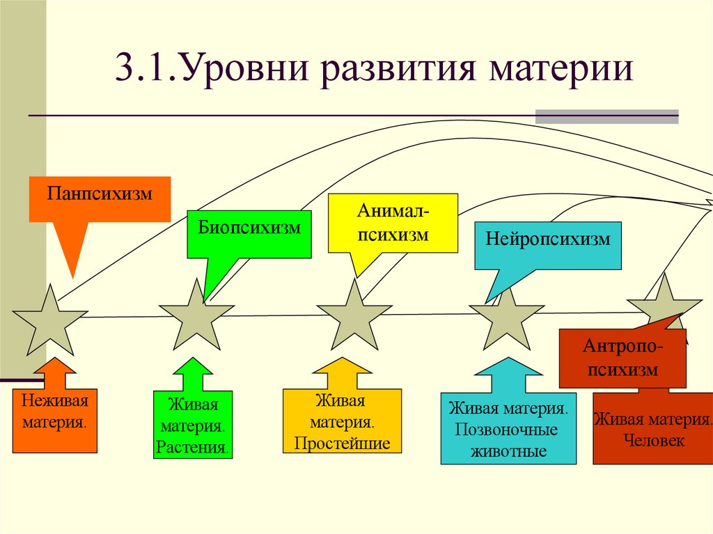 3.1.Уровни развития материи