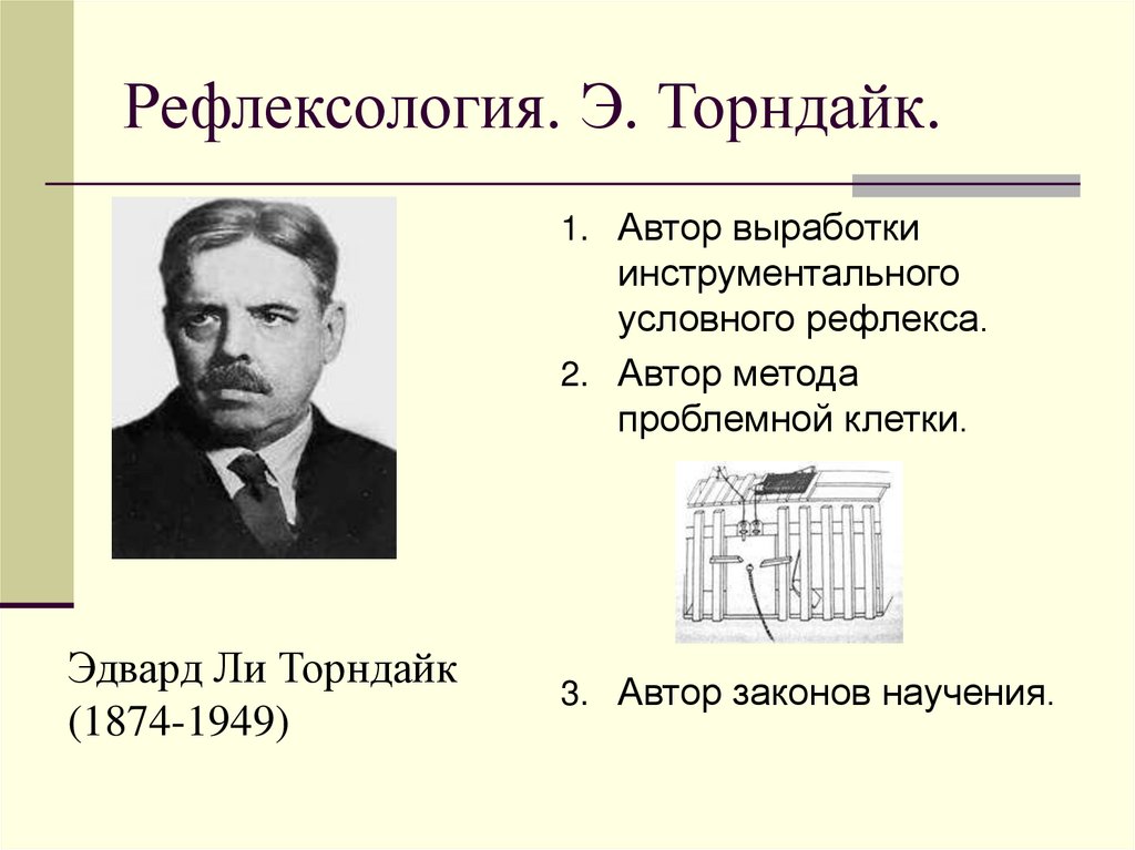 Рефлексология. Э. Торндайк.