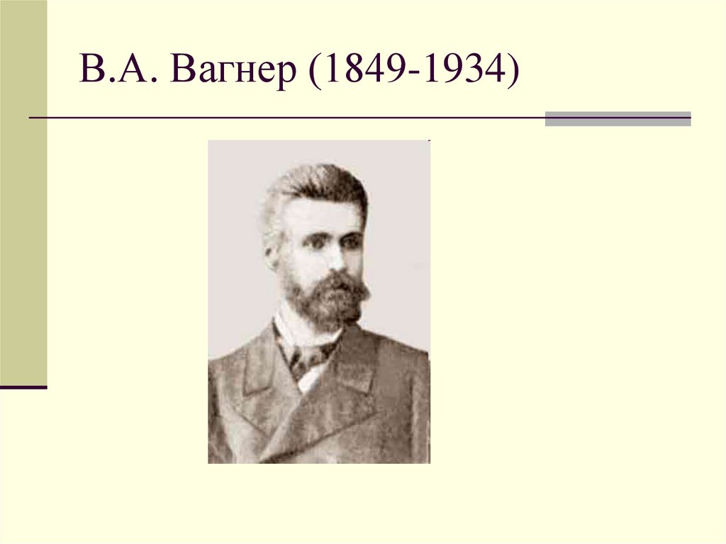В.А. Вагнер (1849-1934)