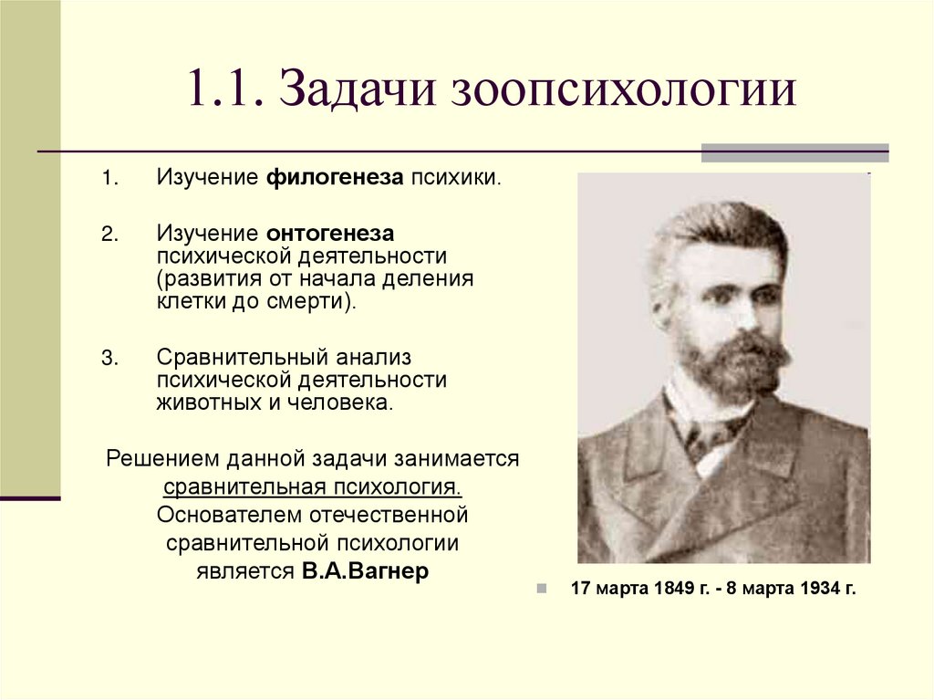 1.1. Задачи зоопсихологии