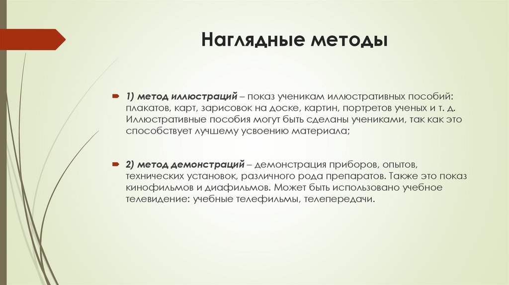 Наглядные методы