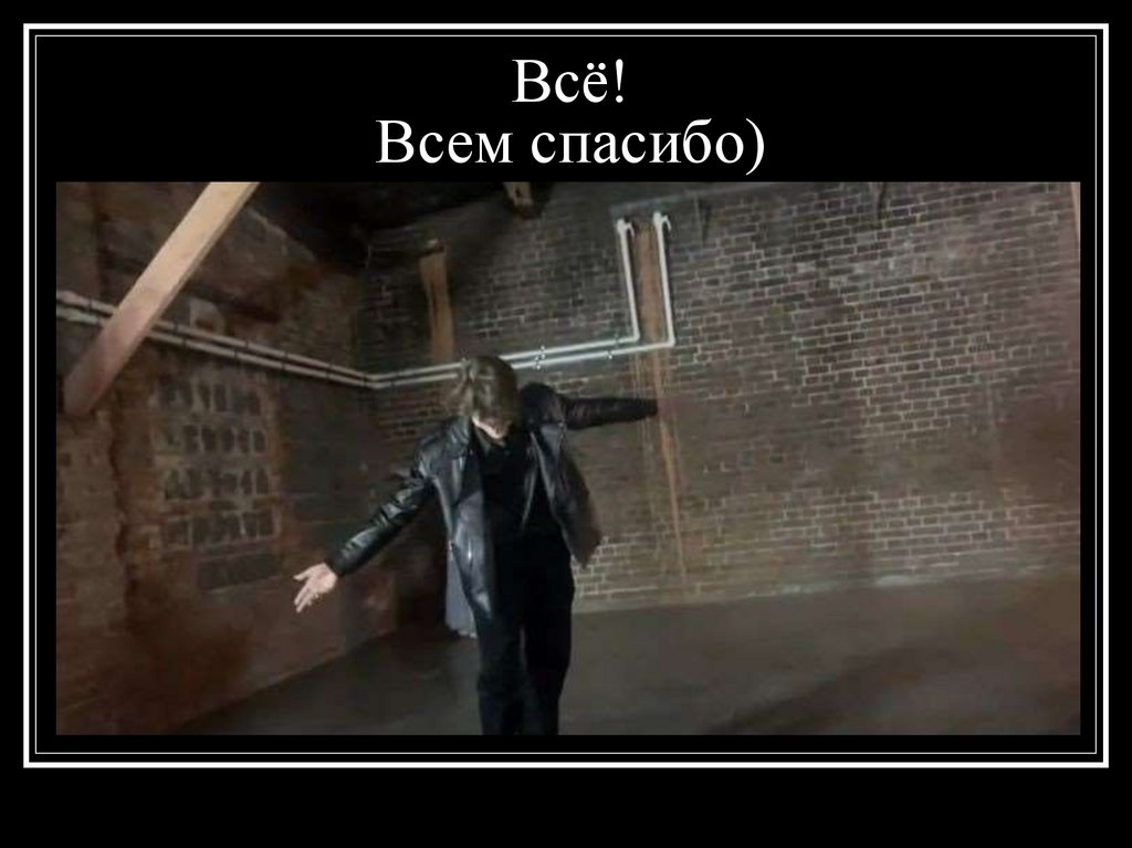 Всё! Всем спасибо)