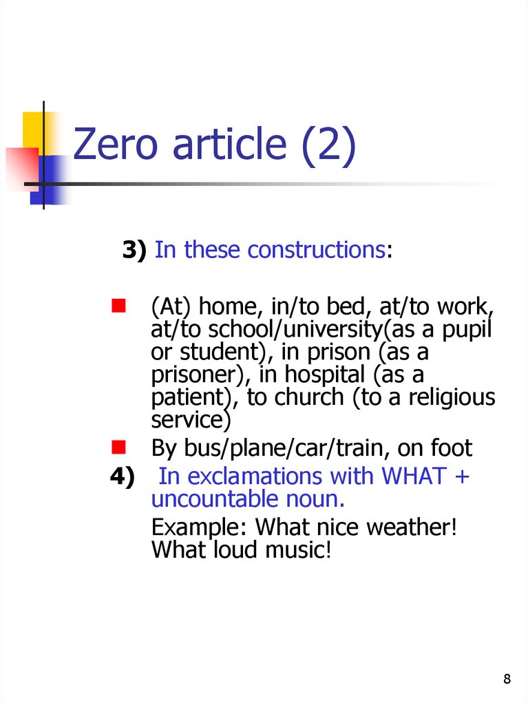 Zero article (2)