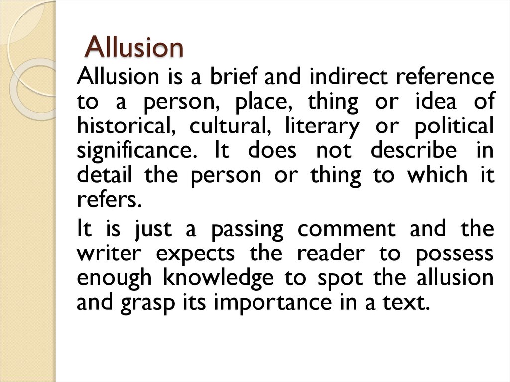 Allusion