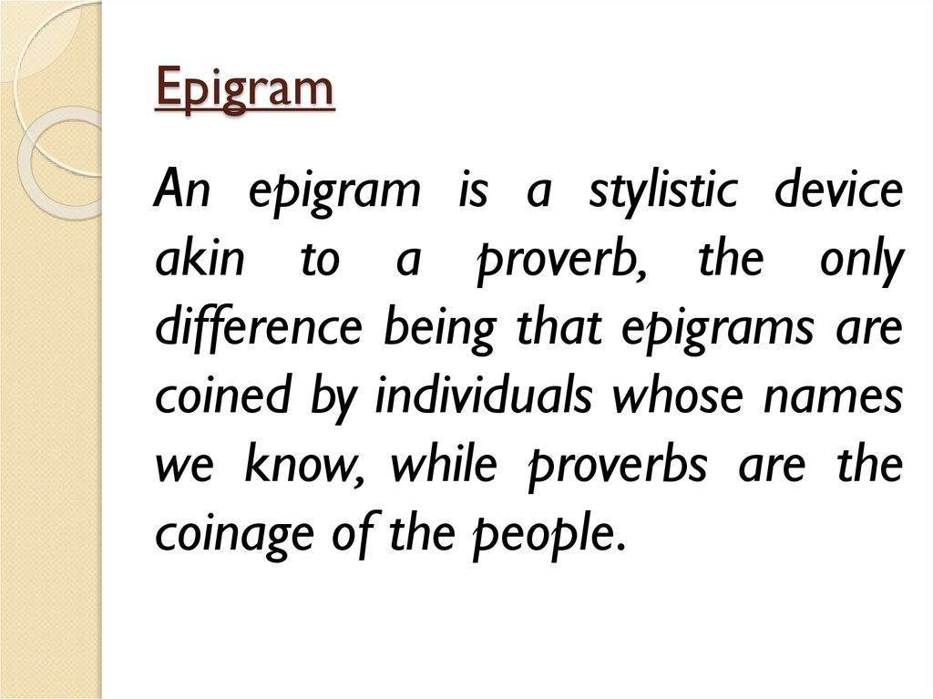 Epigram