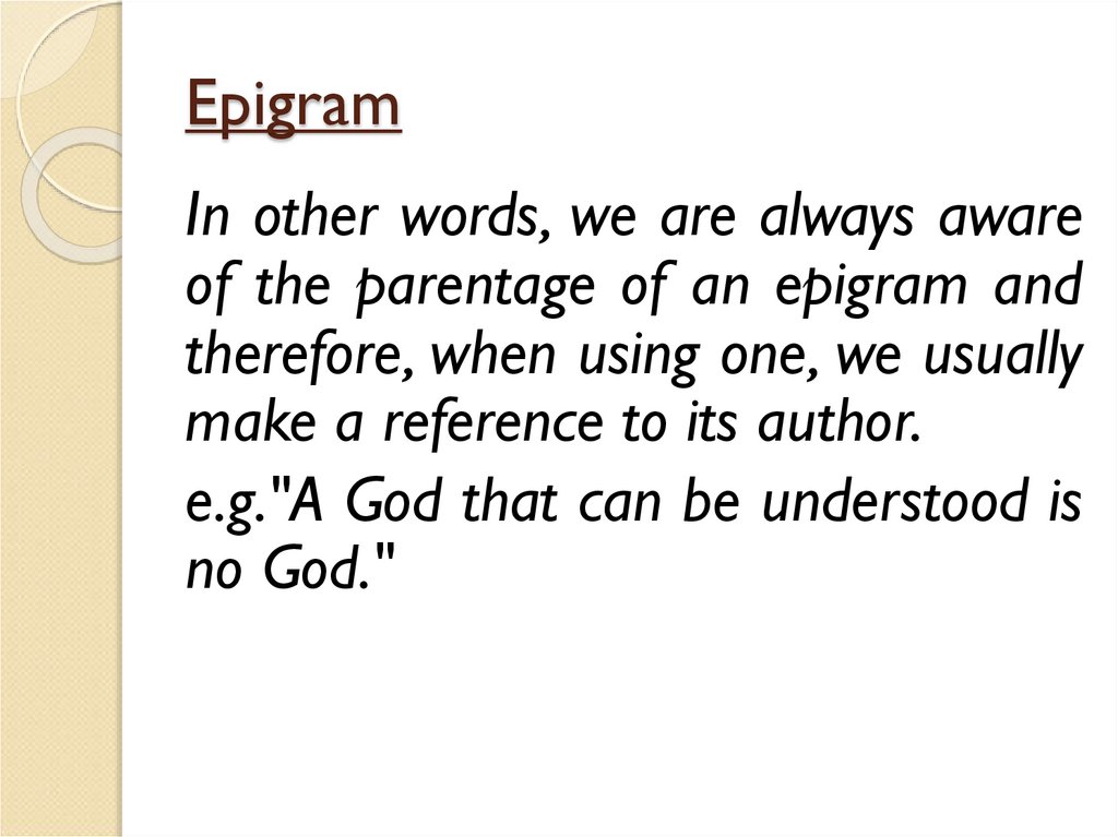 Epigram