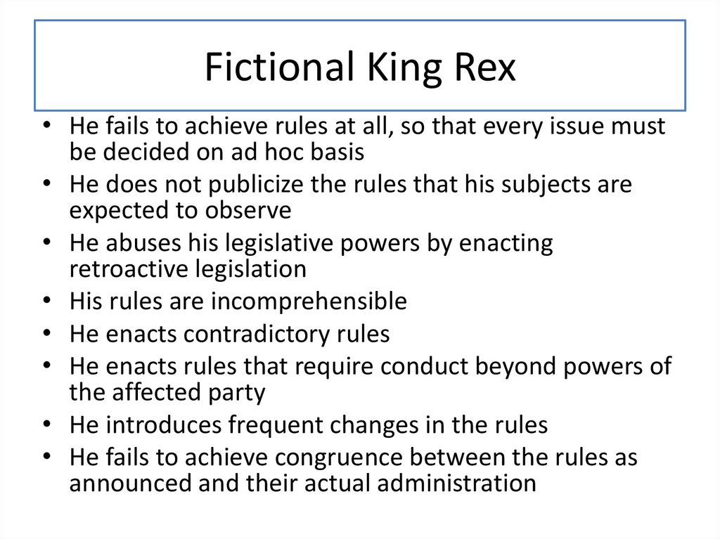 Fictional King Rex