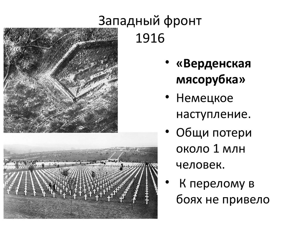 Западный фронт 1916