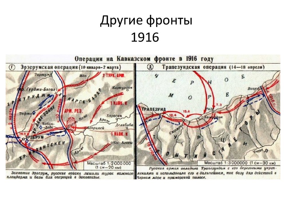 Другие фронты 1916