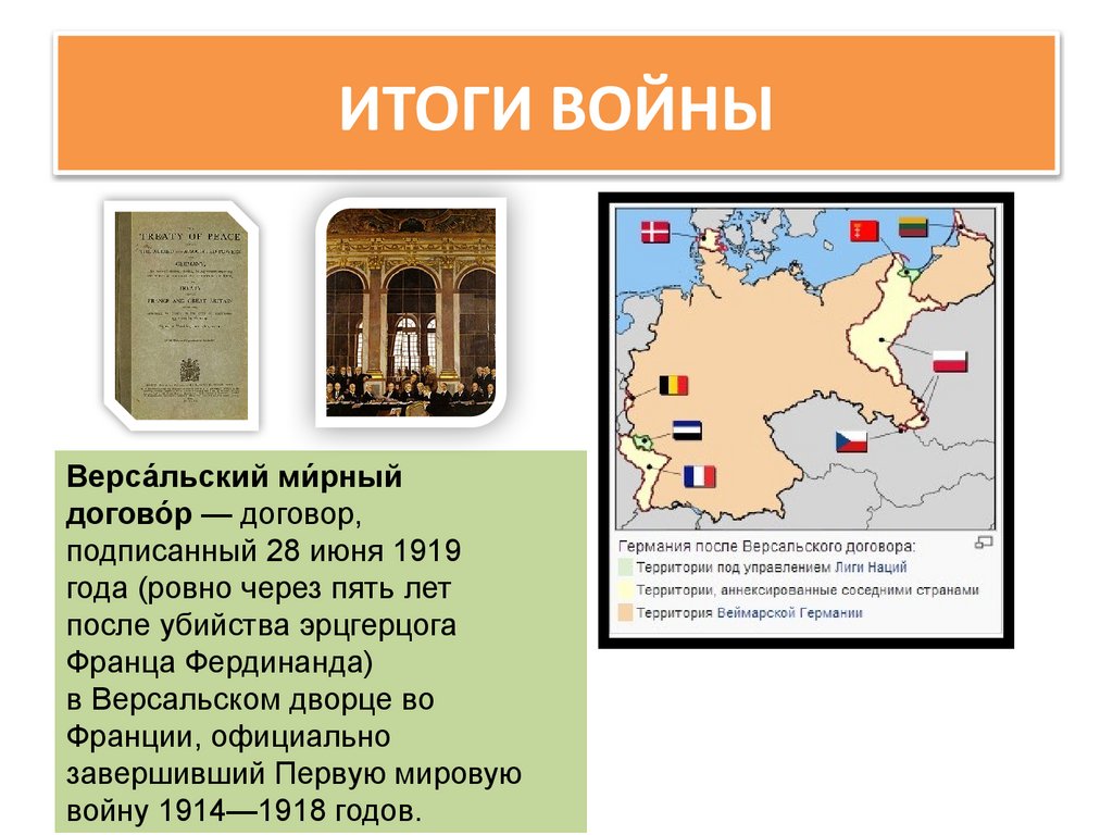 ИТОГИ ВОЙНЫ