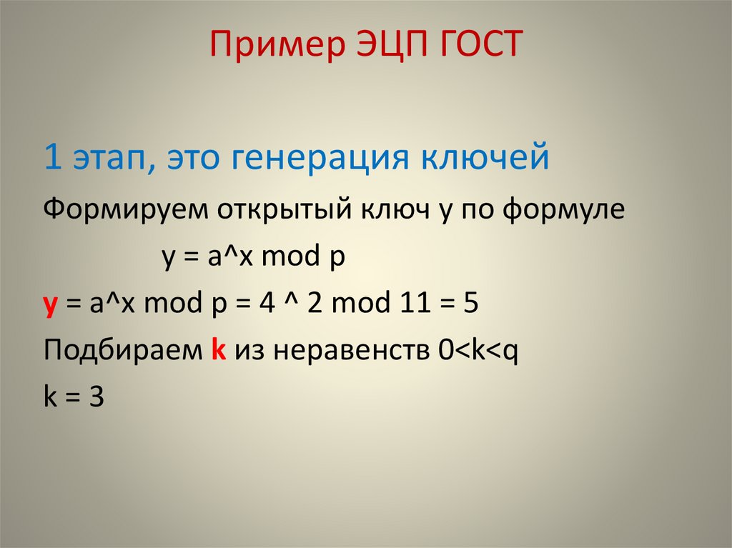 Пример ЭЦП ГОСТ