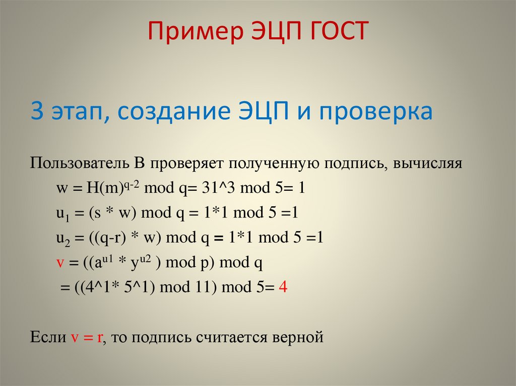 Пример ЭЦП ГОСТ