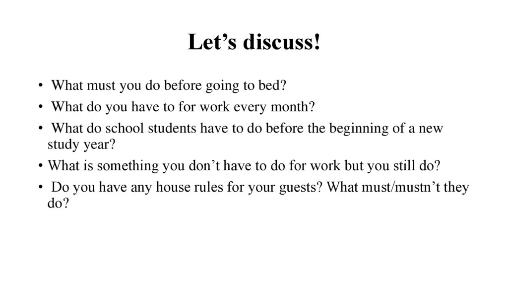 Let’s discuss!