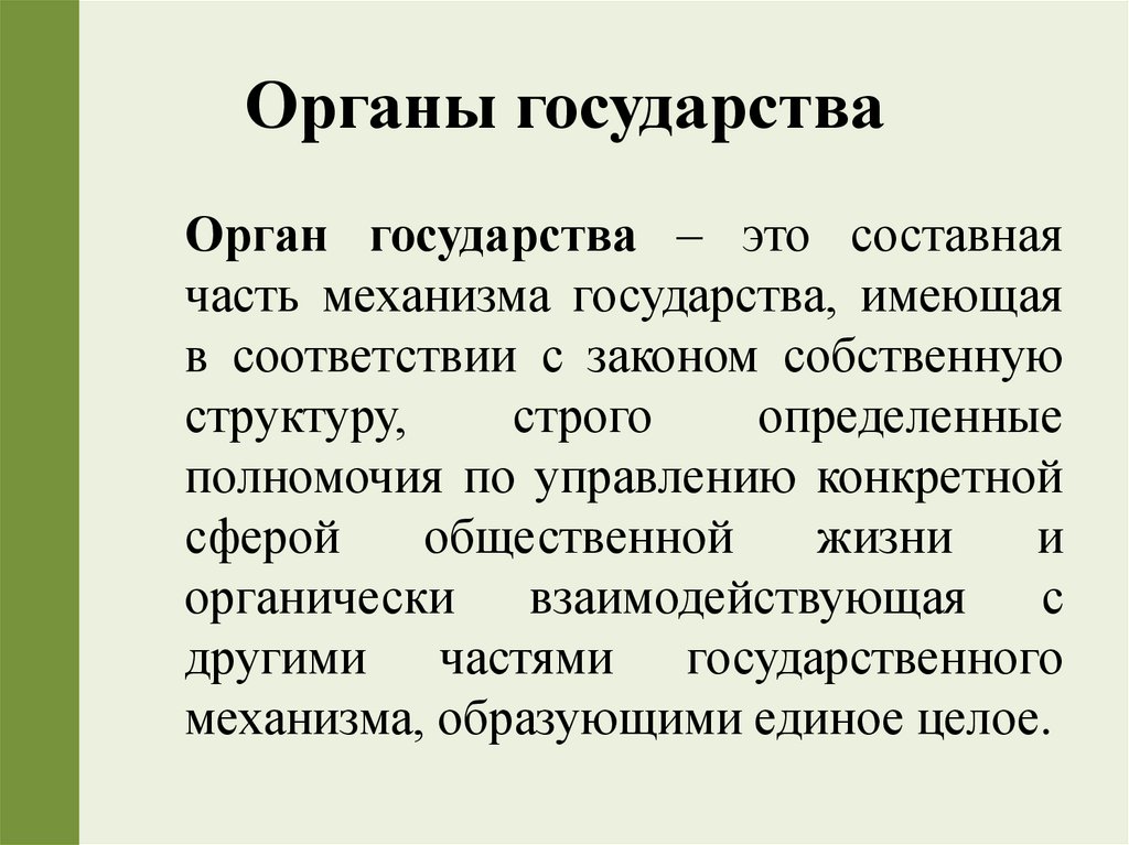 Органы государства