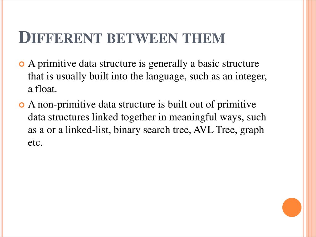 Different between them