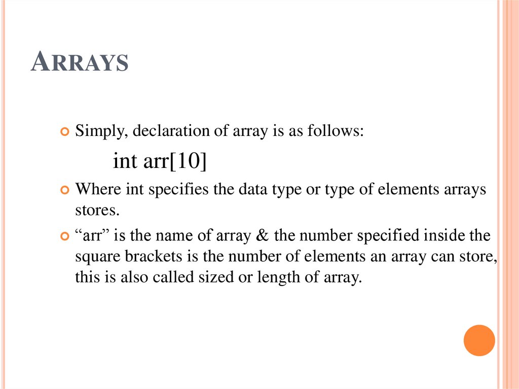 Arrays