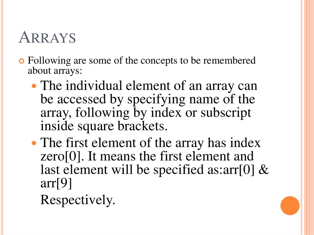 Arrays