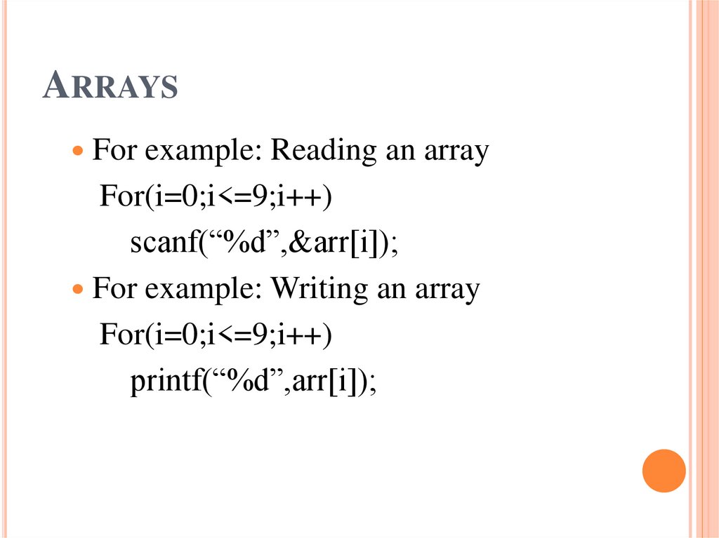 Arrays