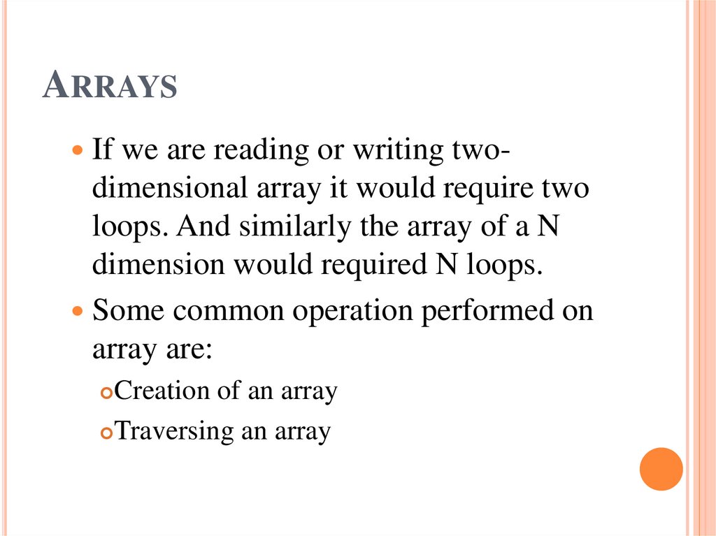 Arrays