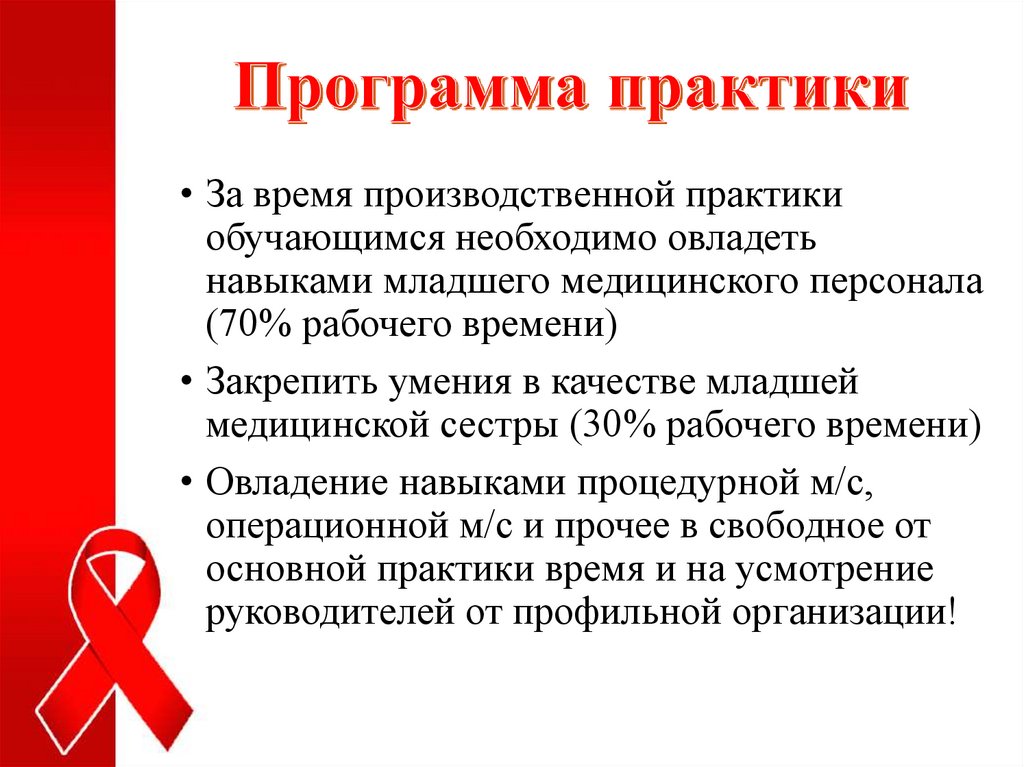 Программа практики