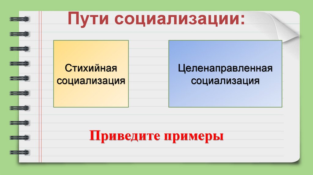 Пути социализации: