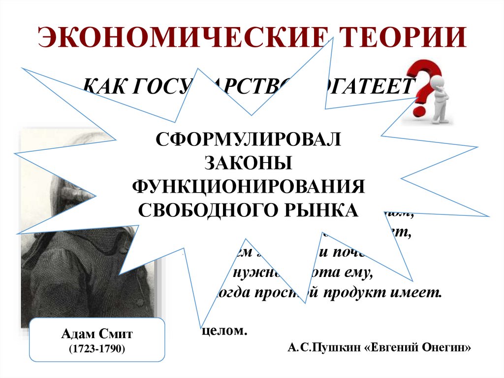 ЭКОНОМИЧЕСКИЕ ТЕОРИИ