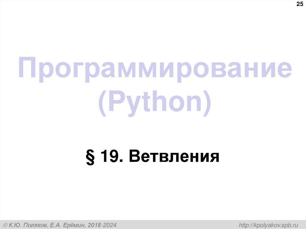 Программирование (Python)