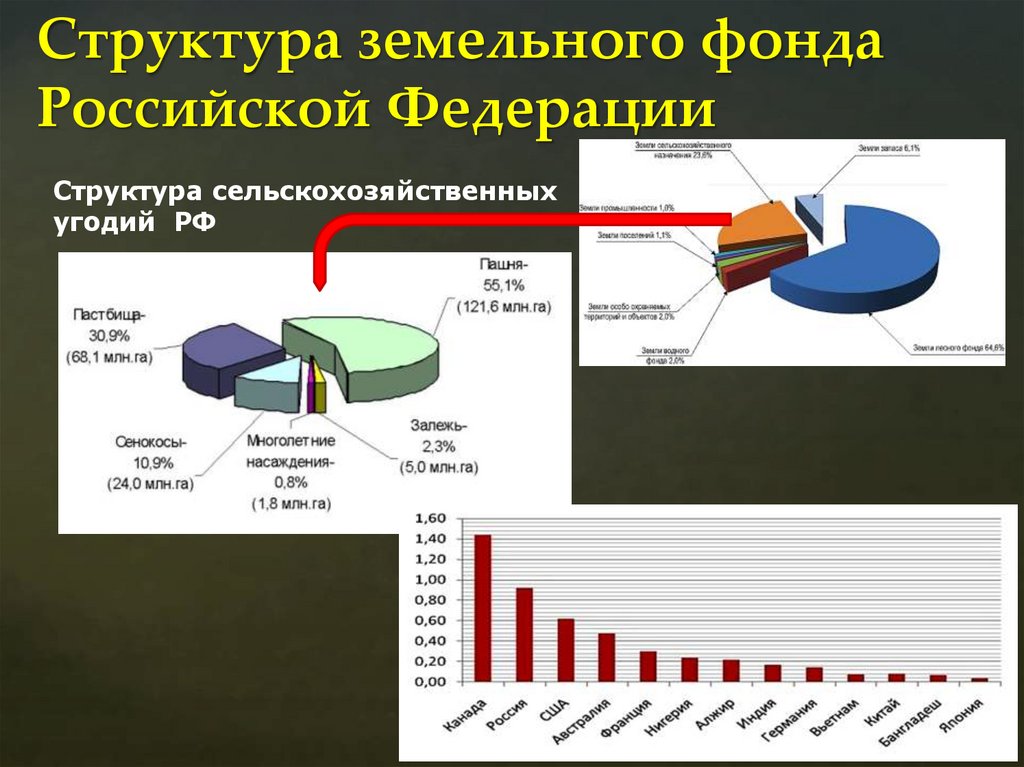 Структура земельного фонда Российской Федерации
