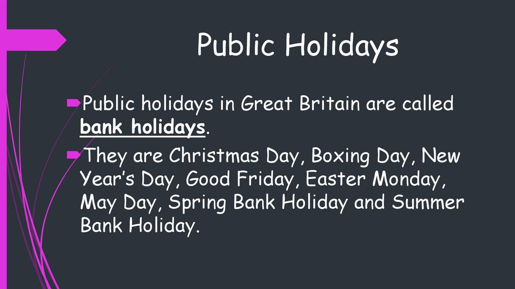 Public Holidays