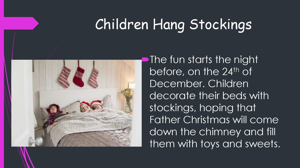 Children Hang Stockings