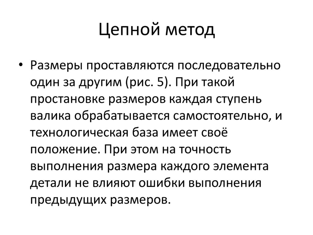 Цепной метод