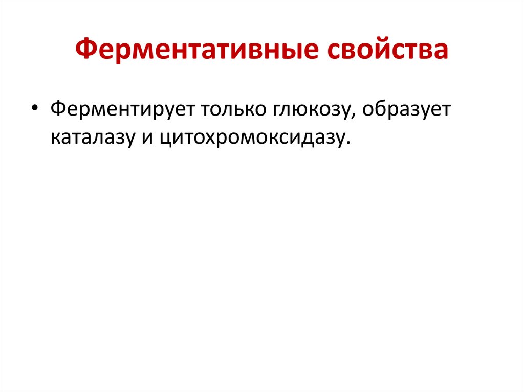 Ферментативные свойства