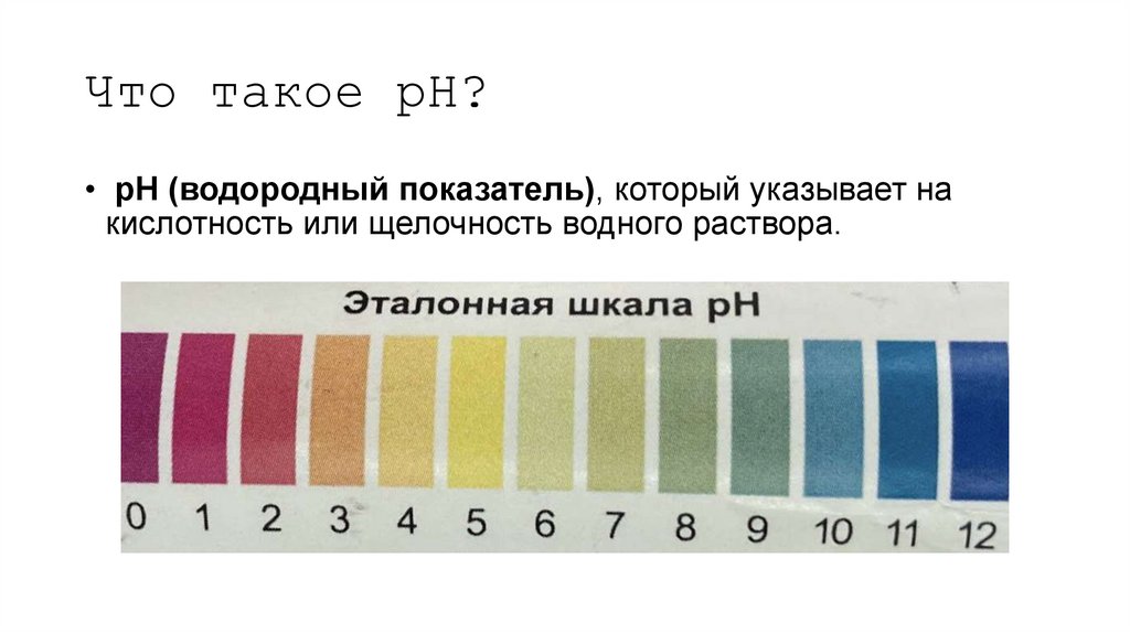 Что такое pH?