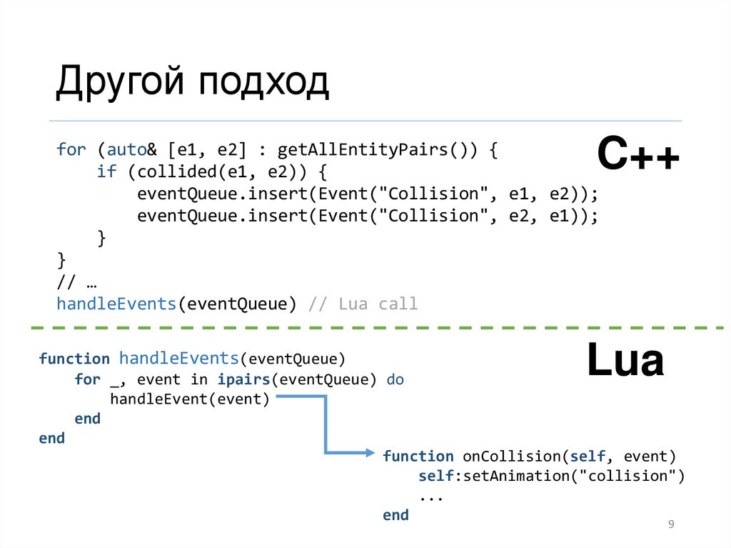 Другой подход