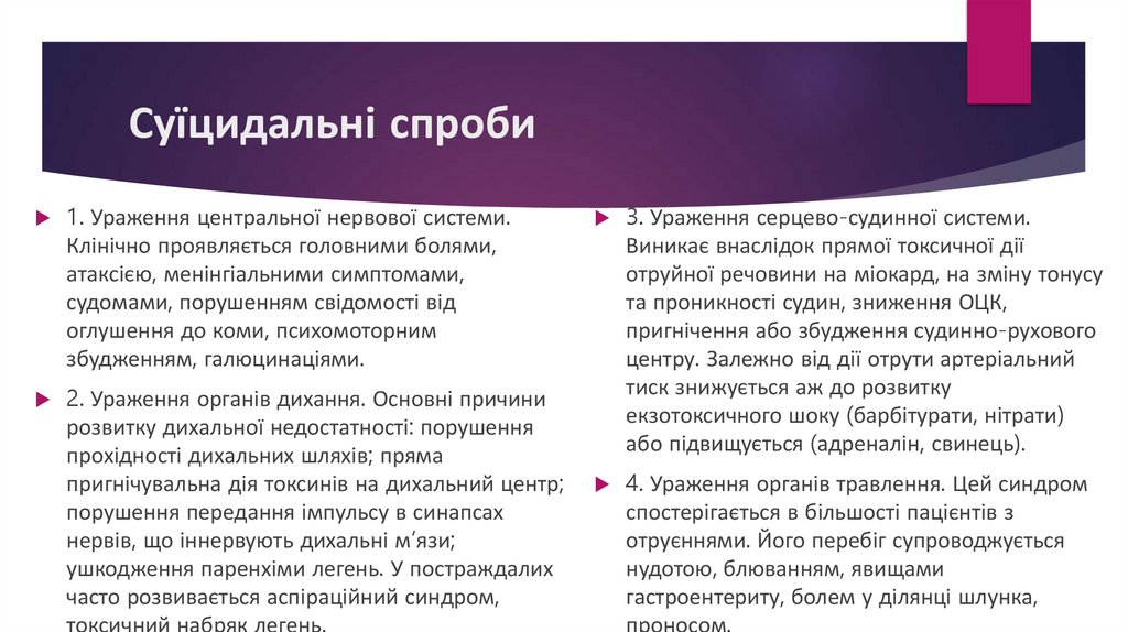 Суїцидальні спроби