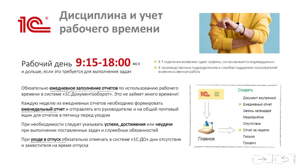 Дисциплина и учет рабочего времени