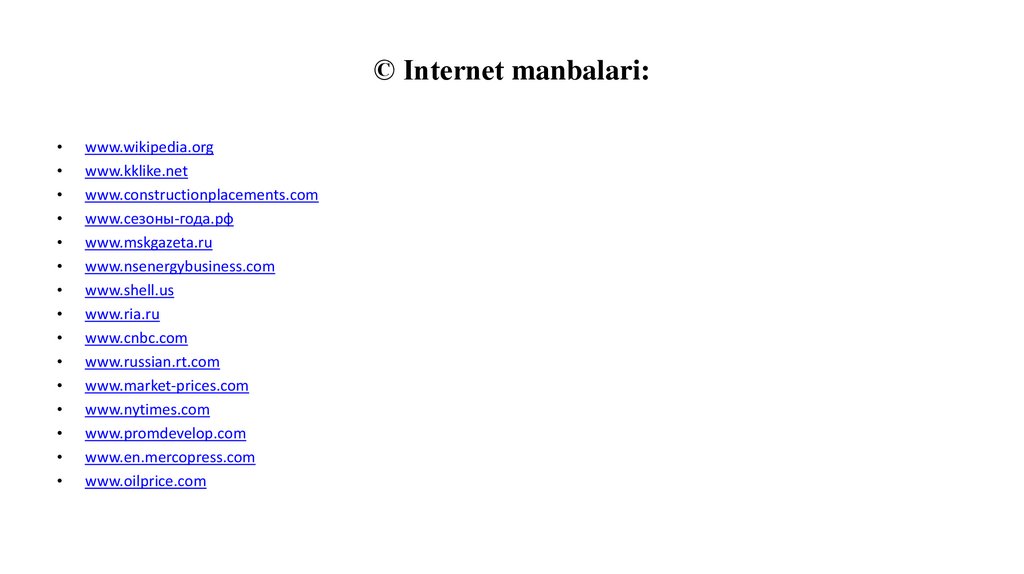 © Internet manbalari: