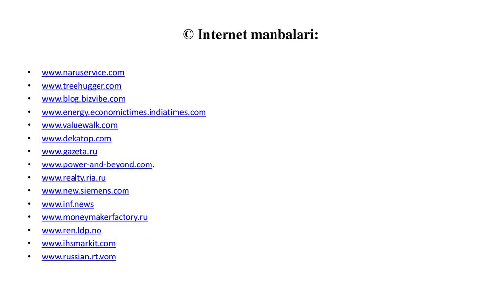 © Internet manbalari: